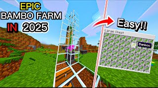 Automatic Bamboo Farm in Minecraft 2025 – Easy & Super Efficient!