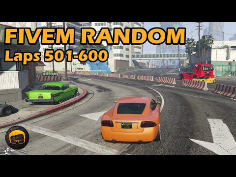 630 Random Cars In 630 Laps! Part 6 (Laps 501-600) - GTA FiveM Random All Of Them №6