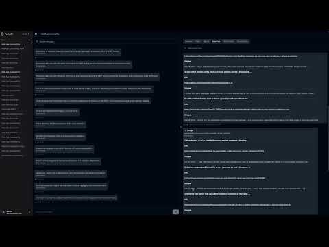 PentAGI UI in Action — AI-Powered Security Testing Chat Interface
