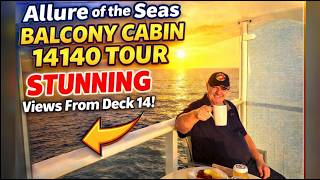 “Allure of the Seas Balcony Cabin 14140 Tour — STUNNING Views From Deck 14!” 😱🚢