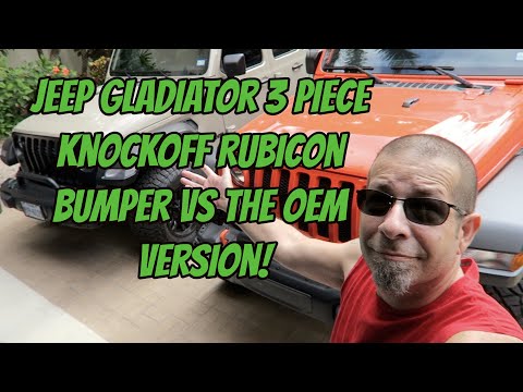 Jeep Gladiator 3 Piece Knockoff Rubicon Bumper VS the OEM Version