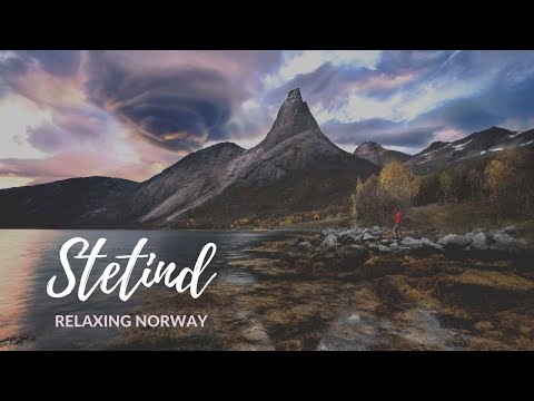 RELAXING NORWAY - Aerial Footage of Norways National Mountain, Stetind (1392 m.a.s.l)