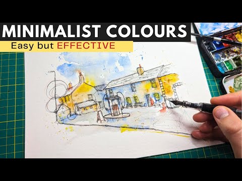 Minimalist Watercolour Urban Sketching - Let the Lines do the Work