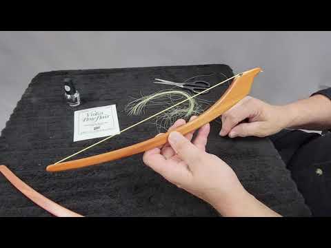 Re-Hairing a Ringing Strings Bowed Psaltery Bow