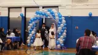 2015 Adams Wedding - Tracy and Craig Entering hall