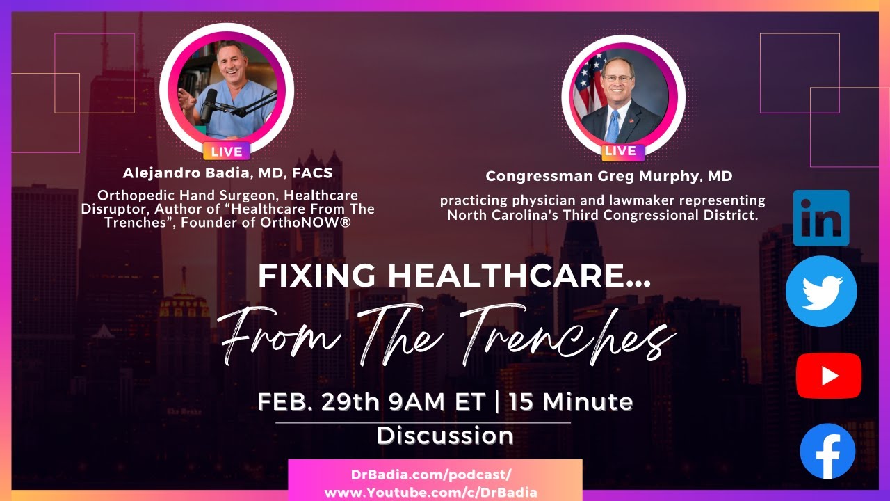 E30 Dr. Murphy on " Fixing Healthcare...From The Trenches" with Dr. Badia