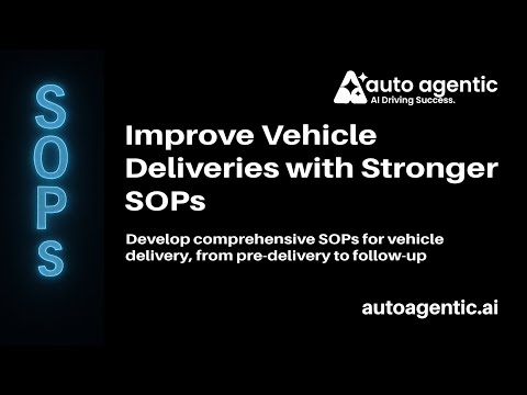 Improve Vehicle Deliveries with Stronger SOPs with Agentic AI