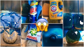 Asmr Laundry Paste -One GALLON of Arm & Hammer 😱+ Ariel + Ajax * INSANE PASTE + Blue Water RINSE 💙