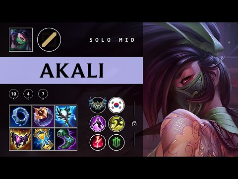 Akali Mid vs Lee Sin - KR Challenger Patch 25.24
