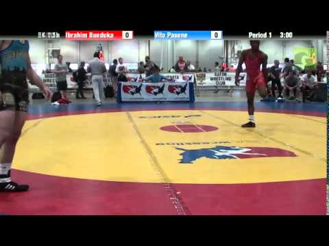 Men 55 KG / 121.25 lbs - Ibrahim Bunduka vs. Vito Pasone