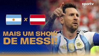 ARGENTINA 2 X 0 ÁUSTRIA | SHOW DE LIONEL MESSI | Giro da Rodada | Copa do Mundo 2026 | sportv