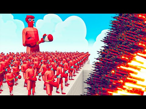 100x BOXER + 1x GIANT vs 1x EVERY GOD - Totally Accurate Battle Simulator TABS