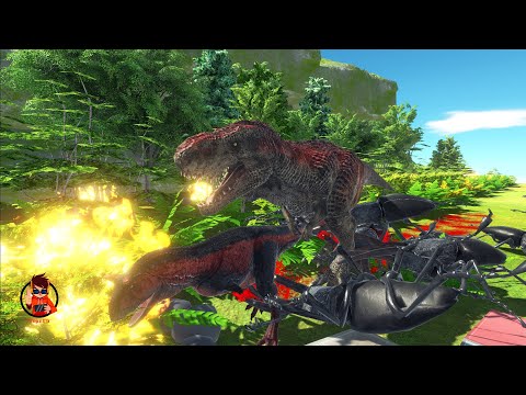 Run away from the forest fire and Giant Stag Beetle | Animal Revolt Battle Simulator