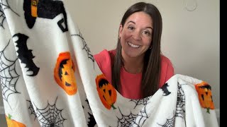 🎃 Is This the CUTEST Halloween Blanket! 👻 | Cozy Fleece Throw Review & Demo