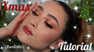 DRUGSTORE CHRISTMAS MAKEUP TUTORIAL (realistic)