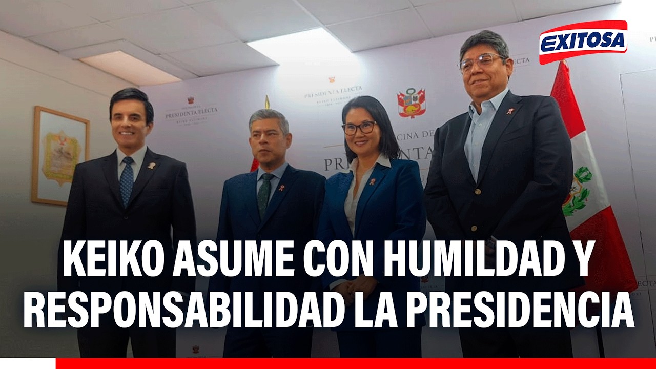 🔴🔵 Keiko asume con humildad y responsabilidad la presidencia, asegura Carlos Díaz Rosillo