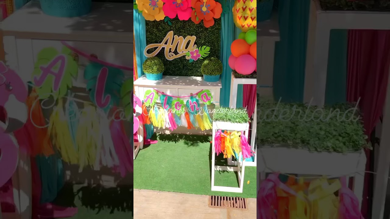 Decoración tema 🦩🍍Tropical 🌴🌺