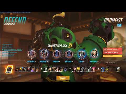 Overwatch Comp Season 7 Placement Match 4 - Doomfist & Orisa