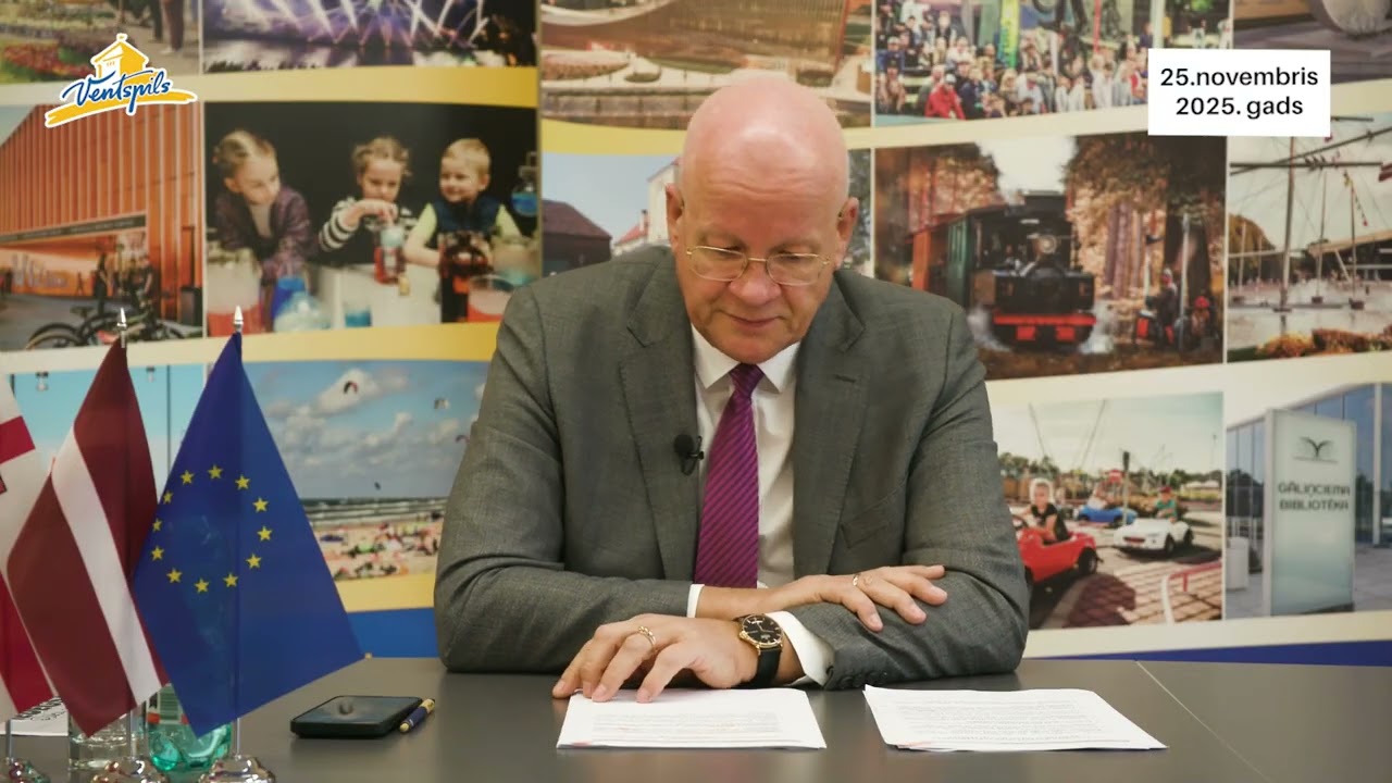 VIDEO: G.Blumbergs par Ventspils pilsētas aktualitātēm – 25.11.2025.