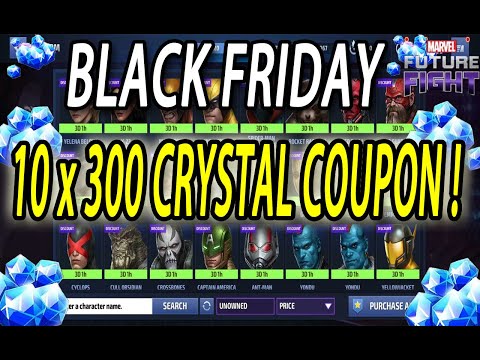 Black Friday Giveaway!! (10 x 300 Crystal Coupon) + Gwenom Vs Knull Stage 2 l Marvel Future Fight