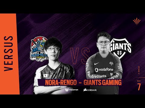 Nora-Rengo vs Giants Gaming // Rainbow Six APAC North Division 2020 - Stage 2 - Playday #7