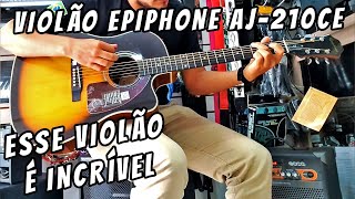 Video thumbnail for Violão Epiphone AJ210CE Folk - Teste Rápido - Acústico by Estevão Dourado