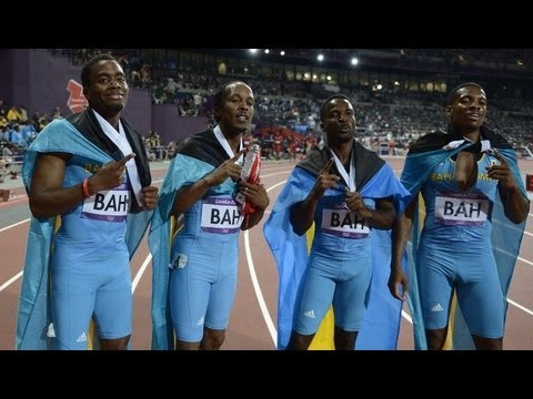 Bahamas Wins Gold In Men's 4 x 400m Relay- London 2012