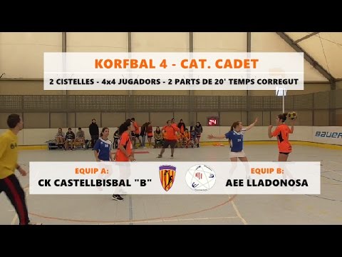 KORFBAL 4 CADET: CKC B - LLADO (3/des/2016) - Fed. Cat. Korfbal