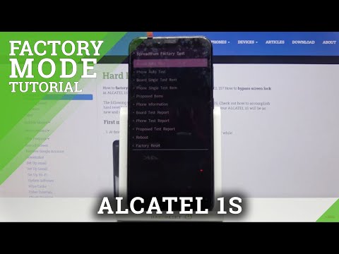 How to Enter Factory Mode on ALCATEL 1S – Enter Hidden Menu