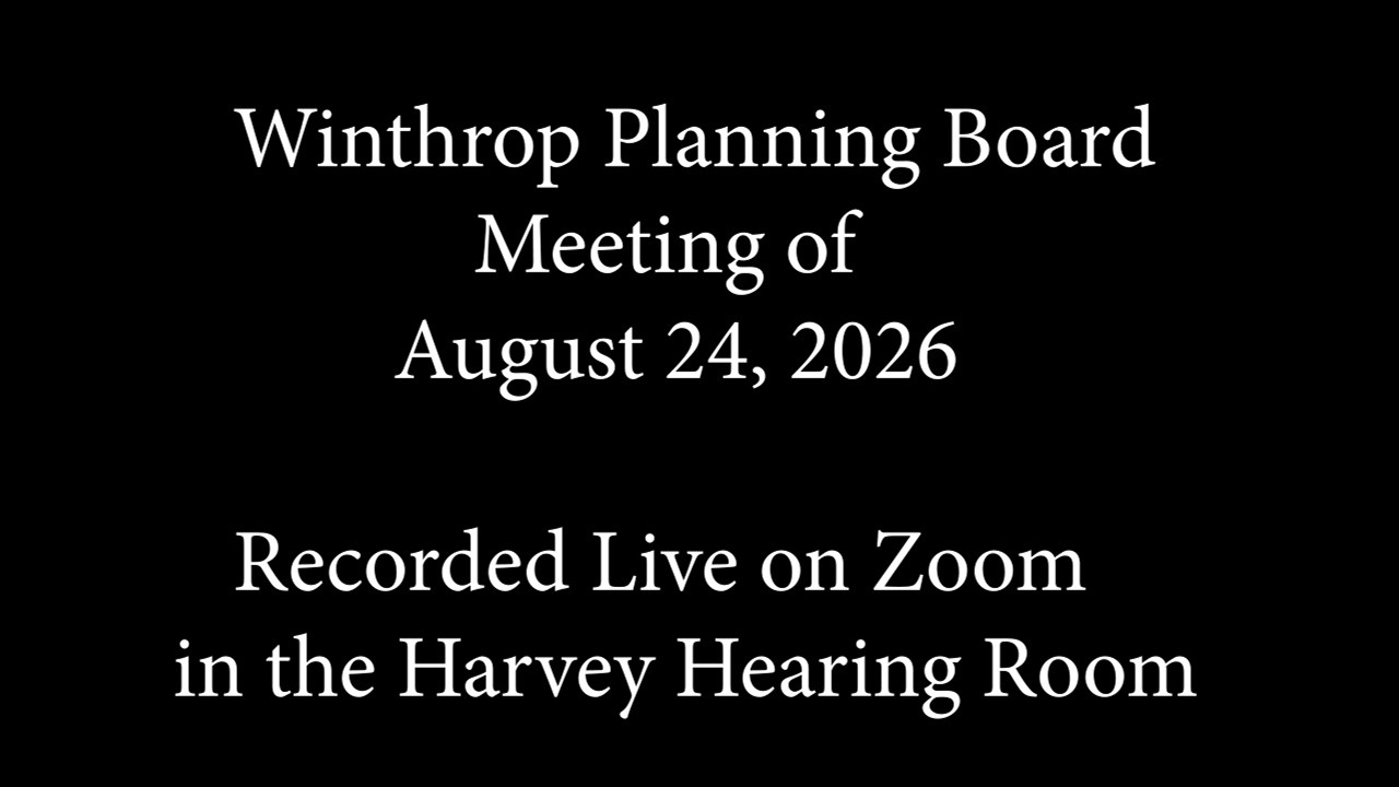 From the Planning Board
