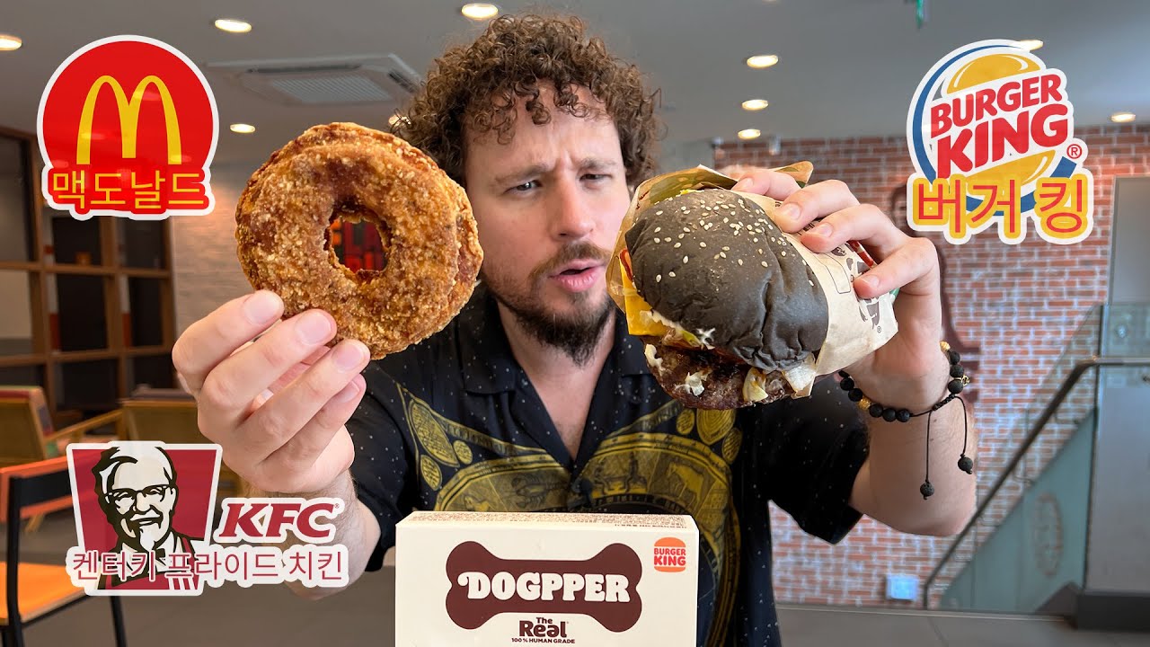 How does American fast food change in SOUTH KOREA?