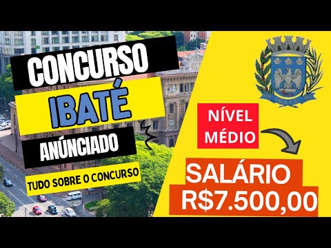 Concurso Prefeitura de Ibaté SP 2026: 90 Vagas para Fundamental, Médio e Superior