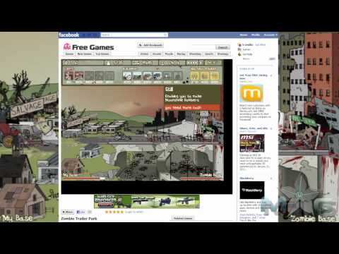 Zombie Trailer Park Facebook Game Walkthrough - 2 - A Kick in the Dead