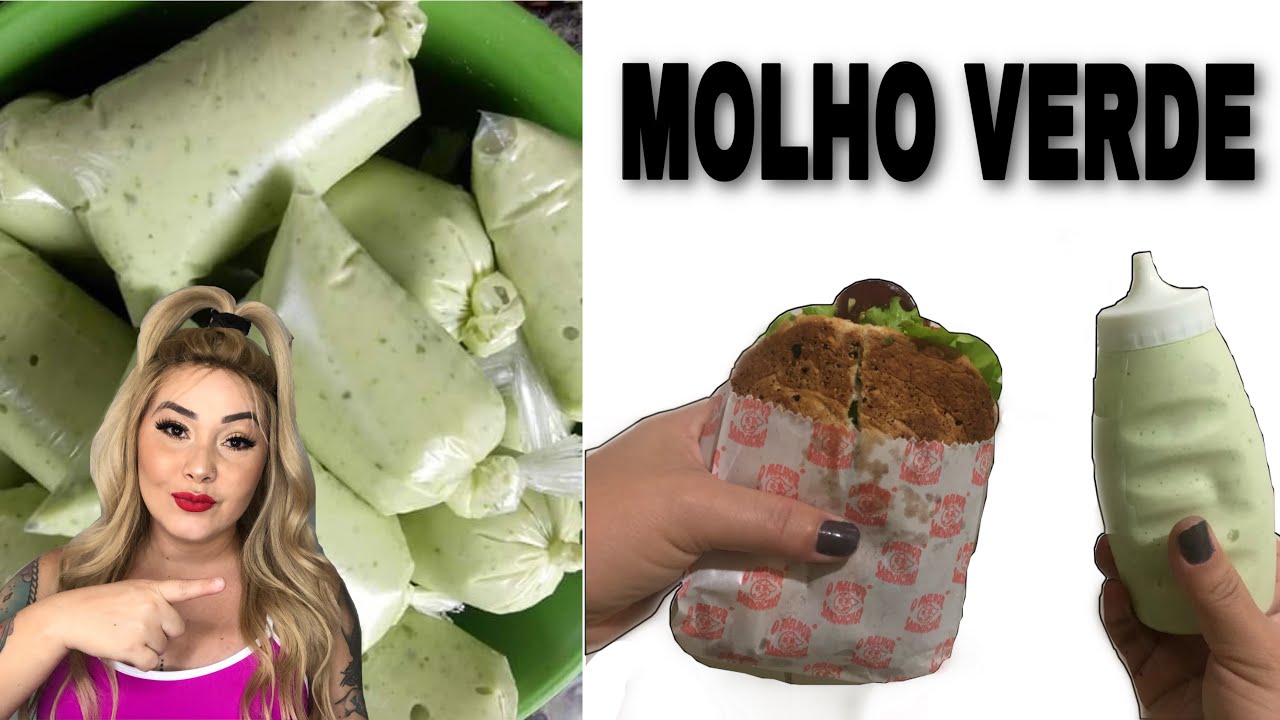 COMO FAZER MOLHO VERDE IGUAL DA LANCHONETE