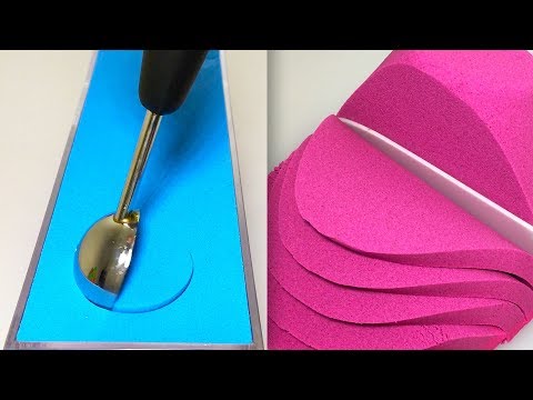 Very Satisfying Video Compilation 73 Kinetic Sand Cutting ASMR