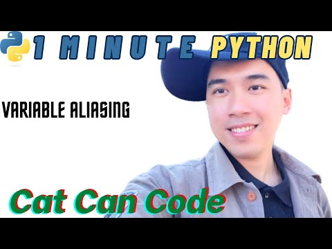 1 Minute Python Variable Aliasing Cat Can Code