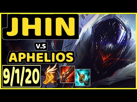 HJäRNAN (JHIN) vs APHELIOS - 9/1/20 KDA BOTTOM ADC GAMEPLAY - EUW Ranked GRANDMASTER