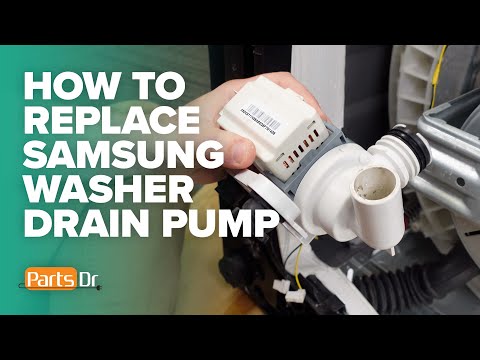 ND, 5E, or 5C error? How to replace Samsung washer drain pump motor part # DC31-00054D