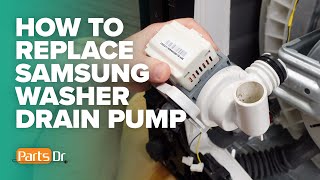 ND, 5E, or 5C error? How to replace Samsung washer drain pump motor part # DC31-00054D