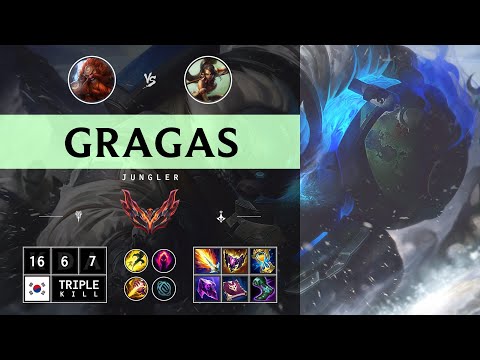 Gragas Jungle vs Nidalee - KR Grandmaster Patch 14.13