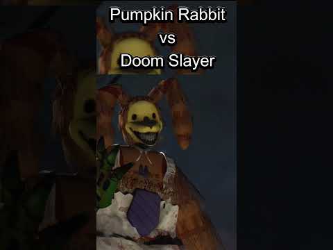 Pumpkin Rabbit vs Doom Slayer