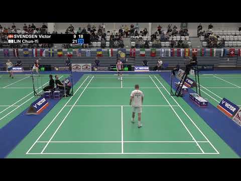 Match point - Victor Svendsen vs Lin Chun-Yi - MS, SF - Hungarian Int. 2022