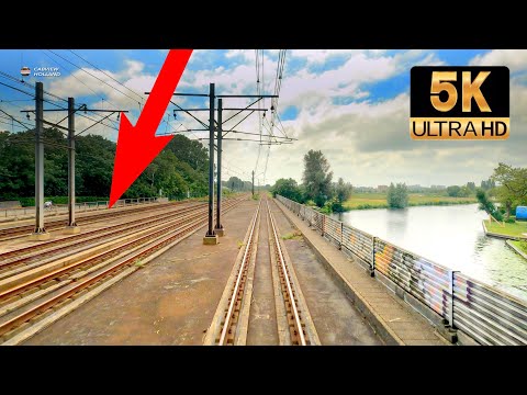[5K] Hier war der erste Todesfall bei einem Eisenbahnunfall: Haarlem - Den Haag CABVIEW HOLLAND 2021