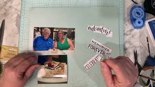 Scrapbook With Me - Long Video - 50th Anniversary Page