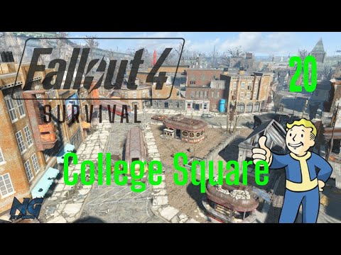 Fallout 4 Survival Mode Walkthrough part 20: College Square