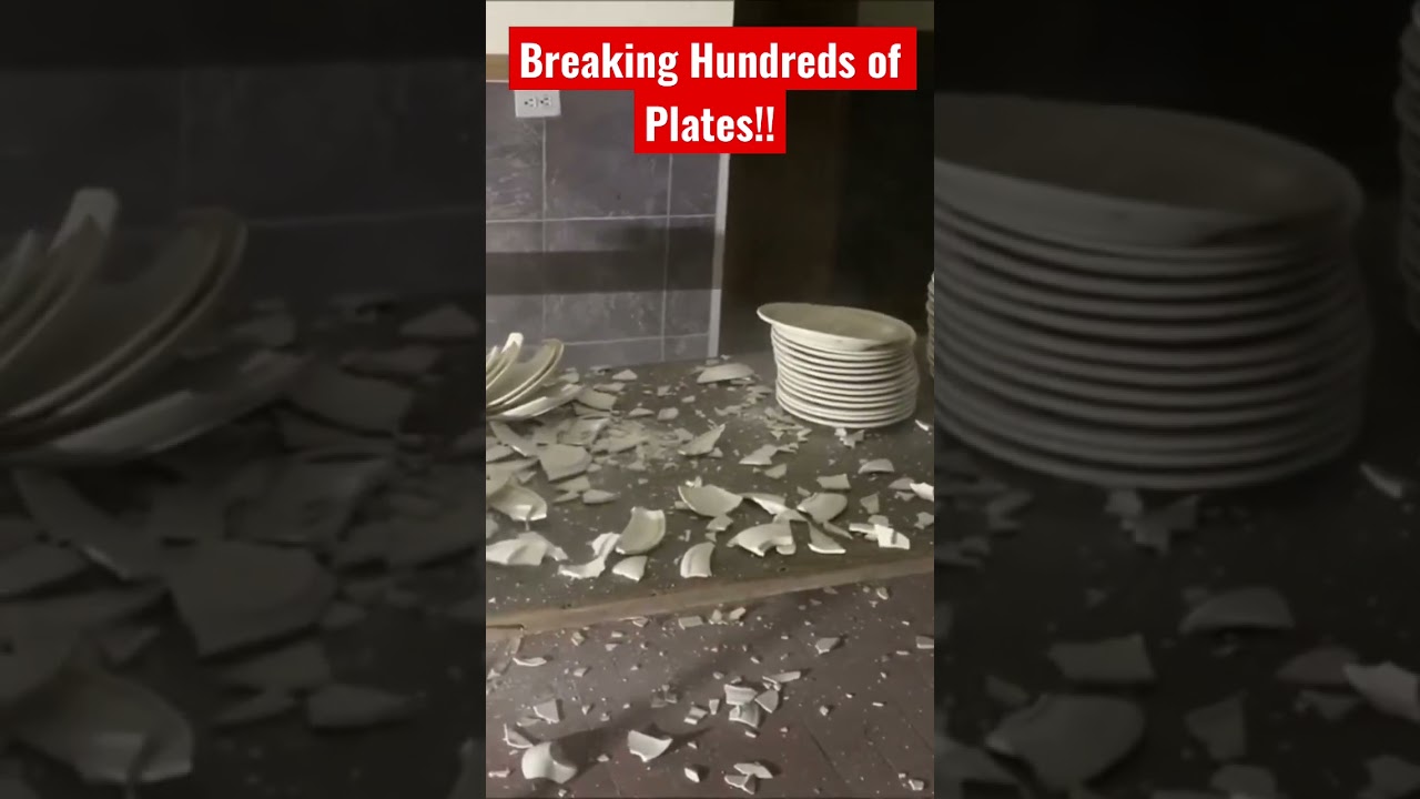 Breaking Hundreds of Plates!!