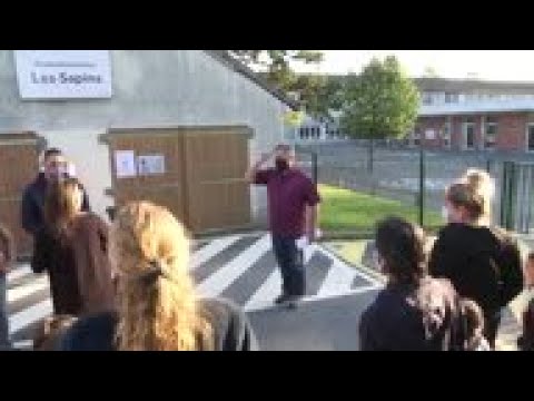 French schools reopen under new safety requirements