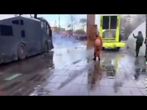 24/01/21 during a curfew protest in the Netherlands