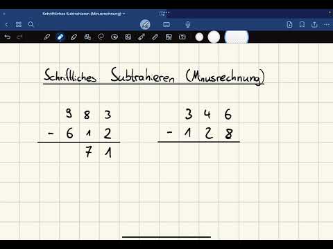 Schriftliches Subtrahieren (Minusrechnung) erklärt | MatheMacher