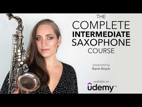 SAXOPHONE Warm-up with backing track (NO SAX PART) from The Complete Intermediate Saxophone Course